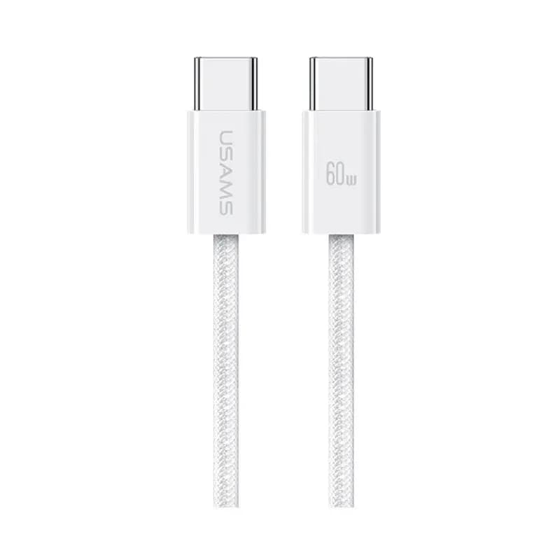 کابل شارژ USB-C to USB-C یوسمز مدل US-SJ656 با طول 1.2 متر توان 60 وات