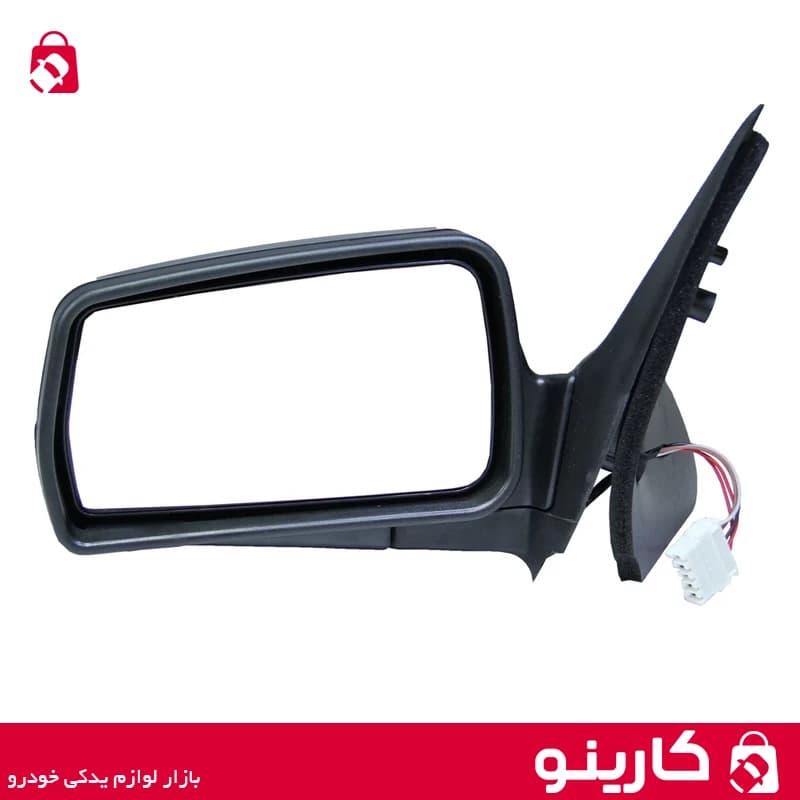 آینه بغل سمند چپ برقی قاب یک تکه جهان پارت JAP