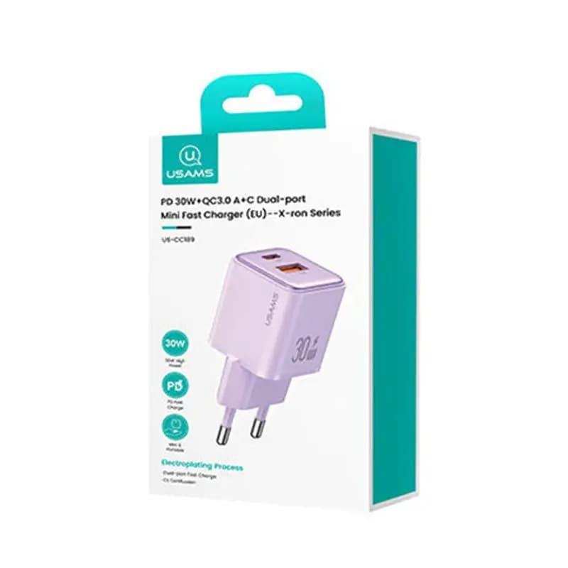 شارژر دیواری یوسمز مدل US-CC189 با توان 30 وات — تصویر ۲