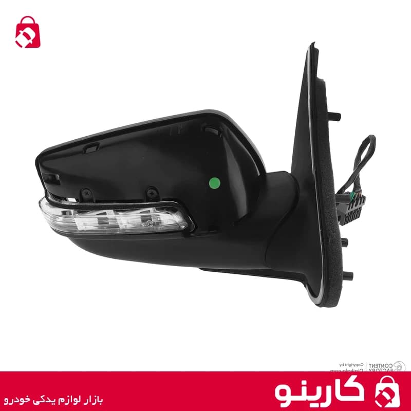 آینه بغل برقی پژو پارس سمت راست راهنما دار شفق دانا — تصویر ۳