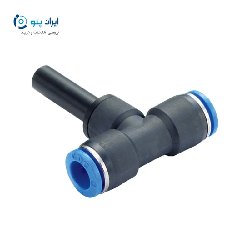 اتصال سهراهی رابط وسط پنوماتیک برند CDC شیلنگ ۸ مدل PTJ08
