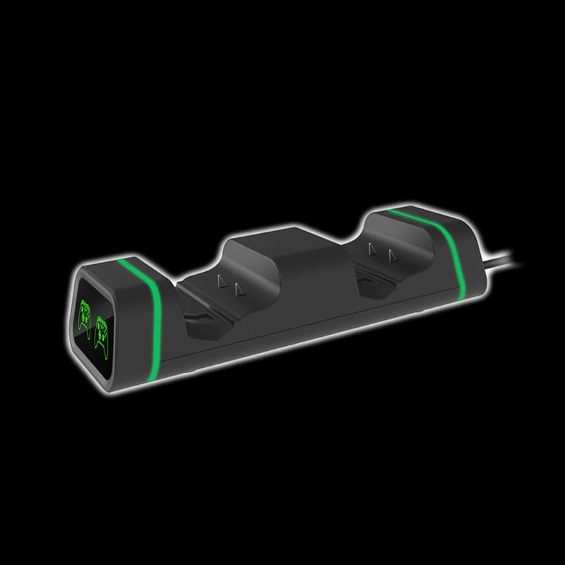 پایه شارژر مشکی دوتایی چراغ دار دوبی ایکس باکس سری مدل TYX-19006X