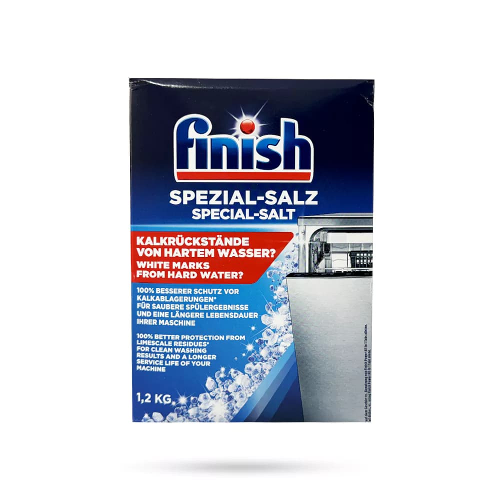 نمک ماشین ظرفشویی فینیش finish آلمانی حجم 1/2 کیلویی