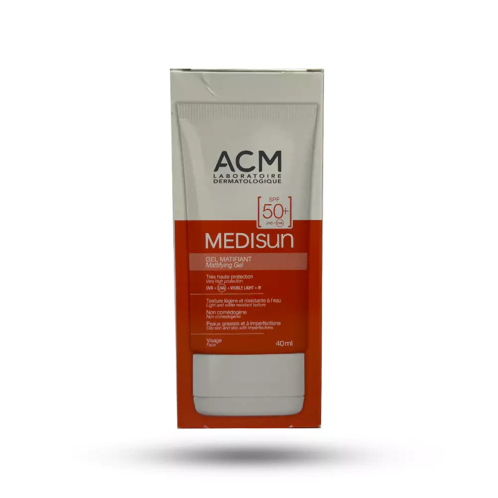 ژل کرم ضد آفتاب ای سی ام SPF50 مدل MEDISUN مناسب پوست چرب حجم 40 میل — تصویر ۲