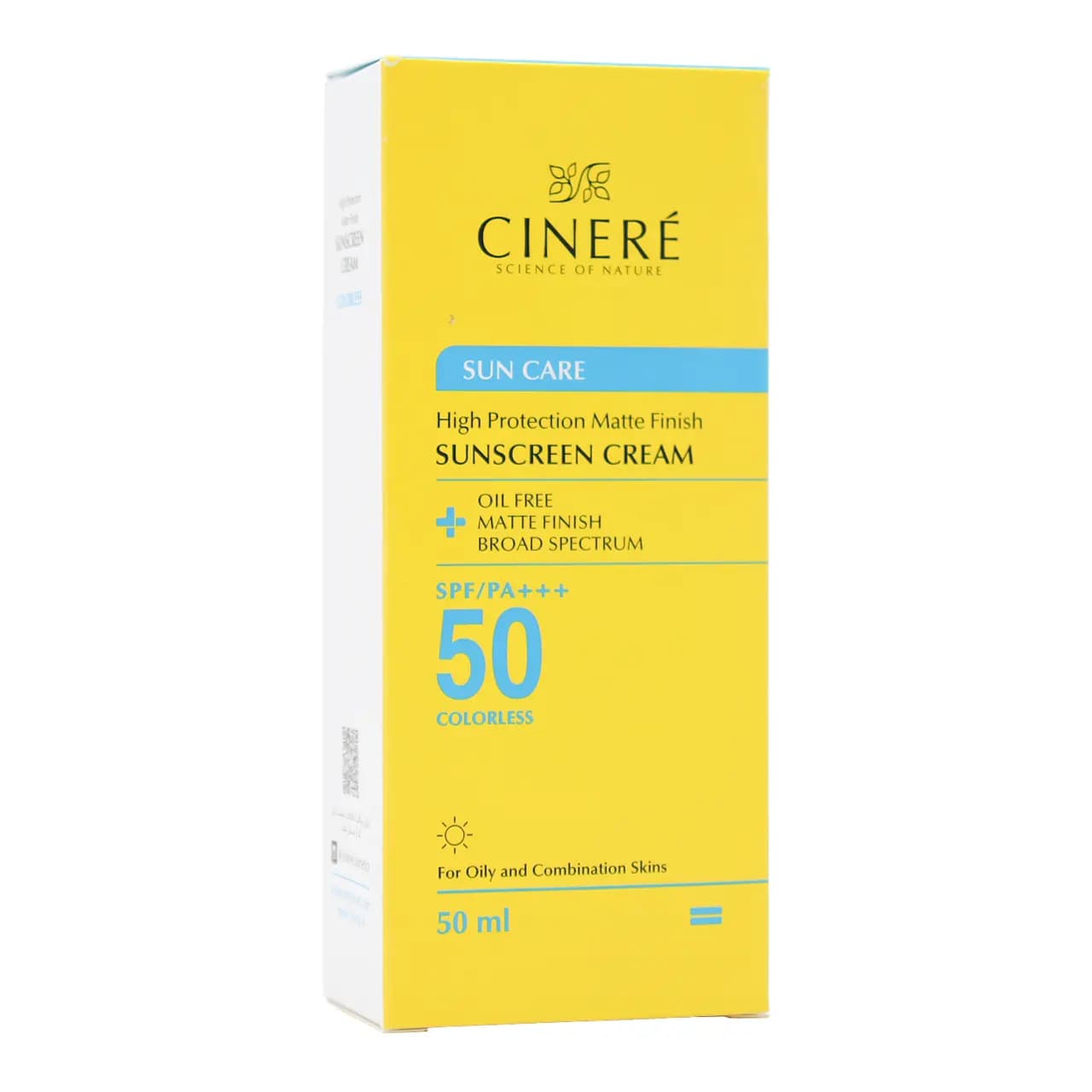 کرم ضد آفتاب پوست چرب مات فینیش سینره spf50