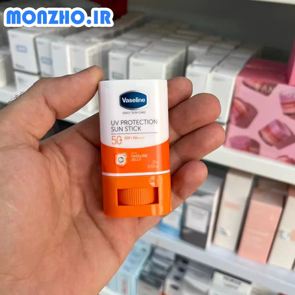 ضد آفتاب استیکی وازلین SPF50 مناسب انواع پوست وزن 15 گرم — تصویر ۲