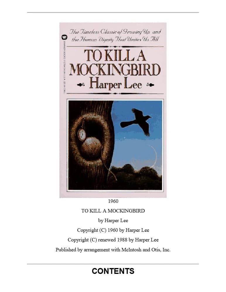 کتاب To Kill a Mockingbird (کشتن مرغ مقلد) نسخه انگلیسی PDF | هارپر لی — تصویر ۳