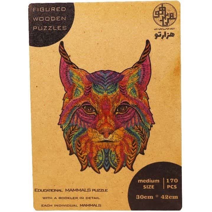 ☆پازل جعبه چوبی 170 قطعه گربه ۳٠*۴۲ هزارتو گیمز