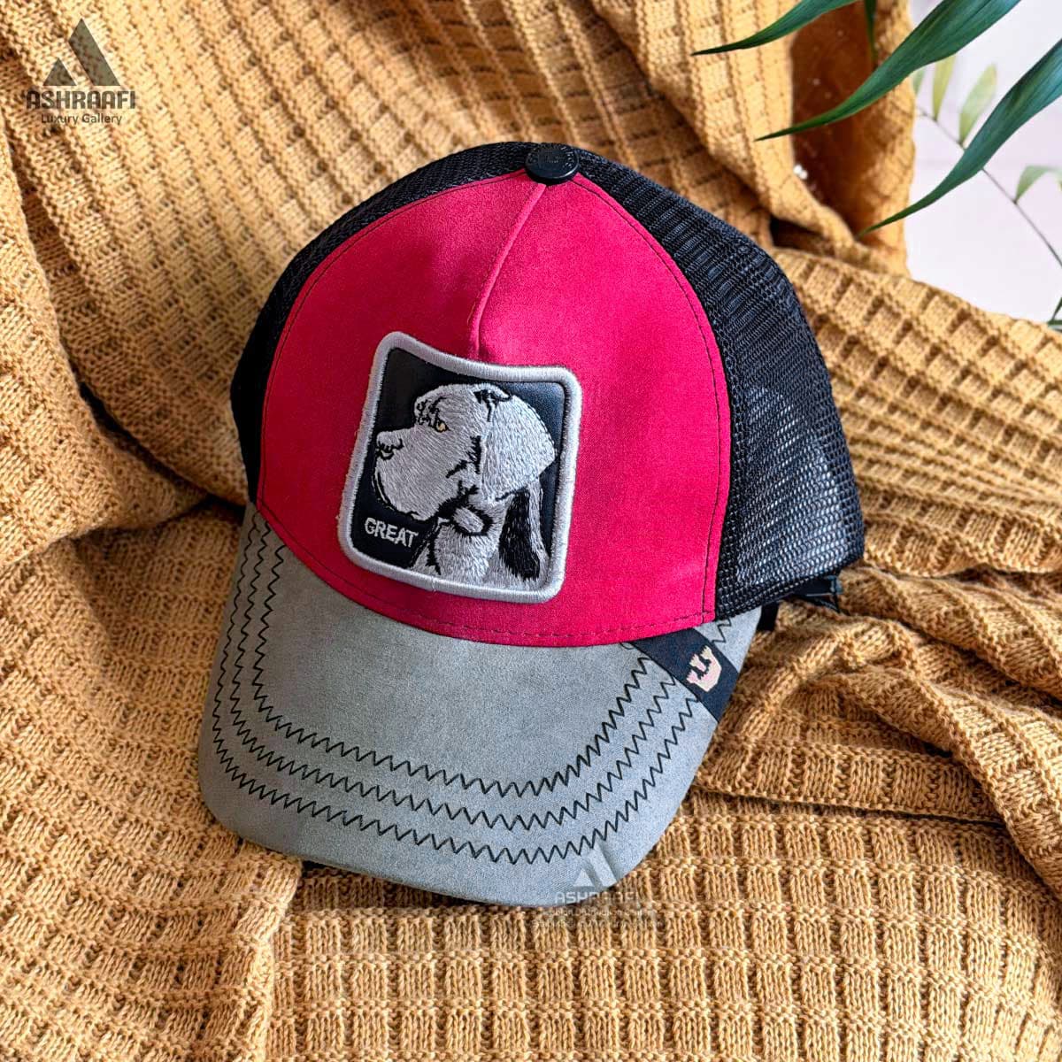 کلاه گورین طرح سگ Trucker Cap HA127 — تصویر ۲