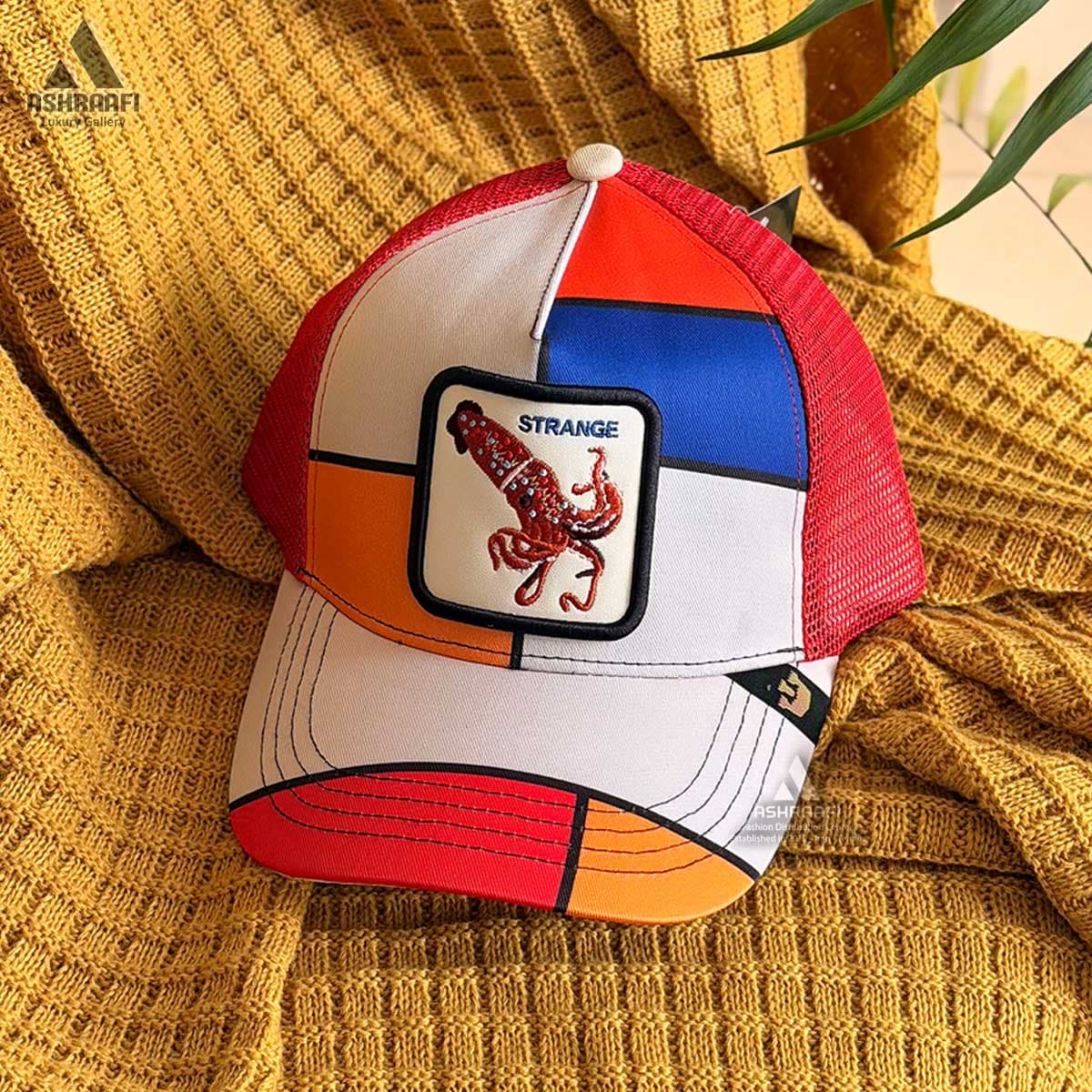 کلاه گورین طرح ماهی مرکب Trucker Cap HA139 — تصویر ۲