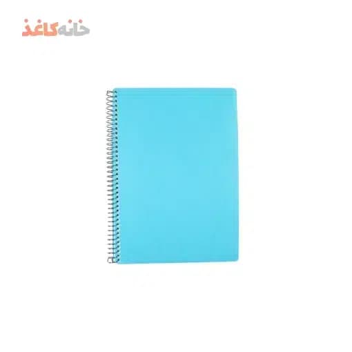 دفتر100برگ فنری طلقی ابی کم رنگ اسپادانا — تصویر ۲