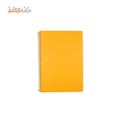 دفتر80برگ فنری طلقی نارنجی اسپادانا — تصویر ۲