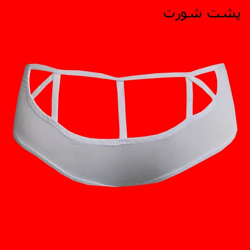 ست شورت و سوتین زنانه شیک فام مدل R 487 — تصویر ۳