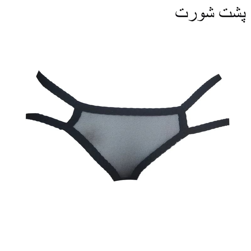 ست شورت و سوتین زنانه شیک فام مدل 11544 — تصویر ۴