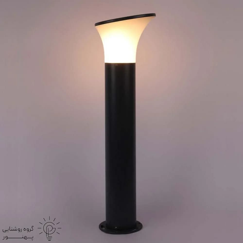 چراغ حیاطی پایه دار قارچی مورب 80 سانتی متر NONEL مدل ZNE.G.223 — تصویر ۲