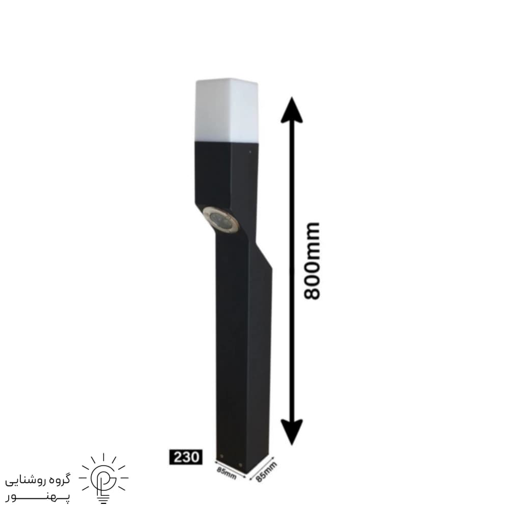 چراغ حیاطی پارکی NENOL دفنی خور 3وات مدل ZNE.G.230 — تصویر ۲