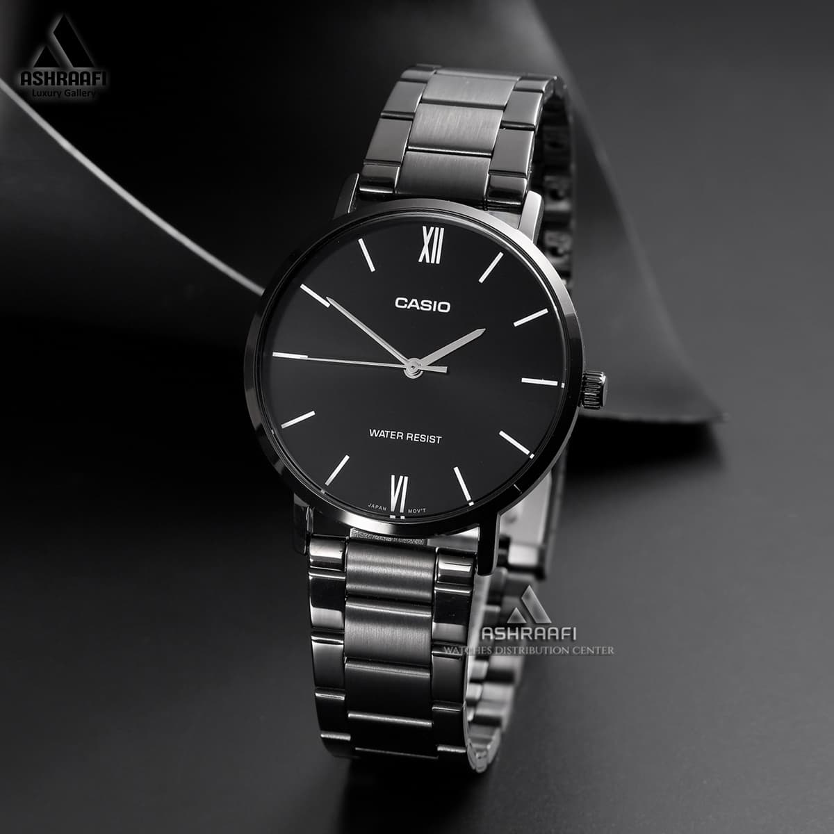 ساعت کاسیو مشکی Casio MTP-VT01B-1B — تصویر ۲