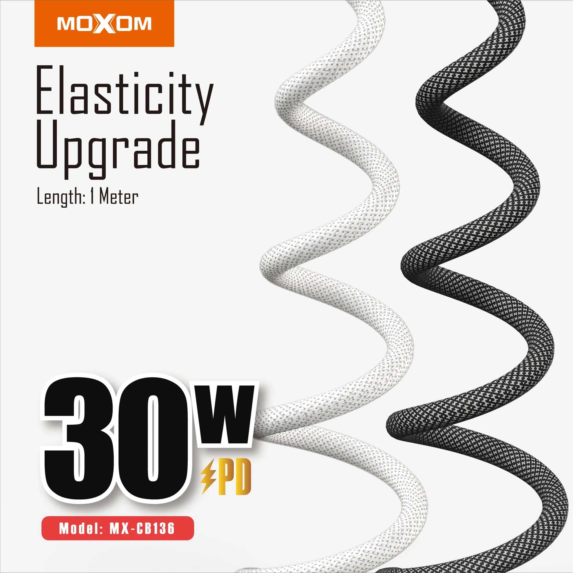 کابل سوپرفست شارژ MoXoM MX-CB136 PD iPhone — تصویر ۴