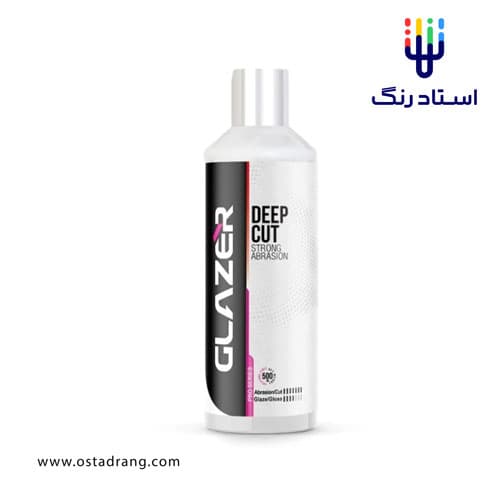 پولیش زبر 500 میلی لیتری گلیزر مدل GLAZER Deep Cut Strong Abrasion Pro 500ml