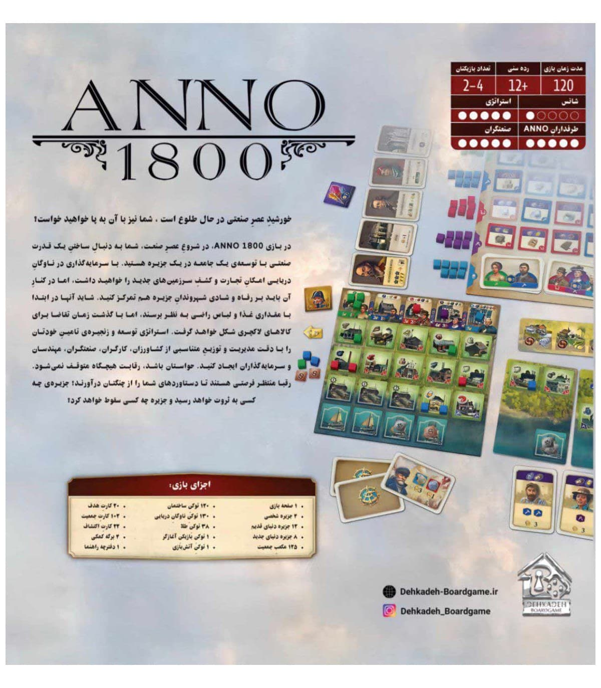بازی فکری انو 1800 (بردگیم ایرانی Anno 1800) — تصویر ۲