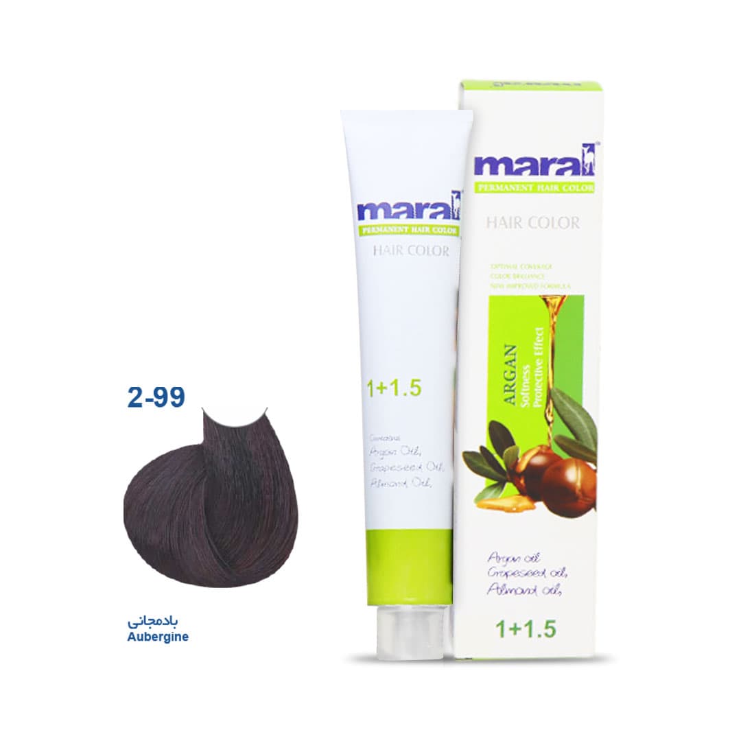 رنگ مو مارال بادمجانی 2.99 حجم 100میل