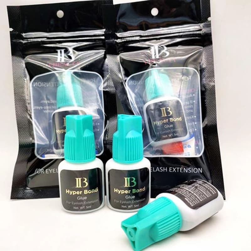 چسب اکستنشن مژه آی‌بی مدل Hyper Bond – درب فیروزه‌ای — تصویر ۵
