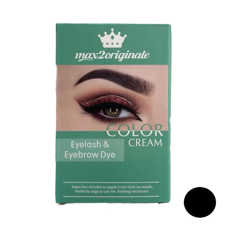 رنگ مژه و ابرو مکسی2 Maxi2- رنگ مشکی حرفه‌ای با پوشش یکنواخت — تصویر ۲