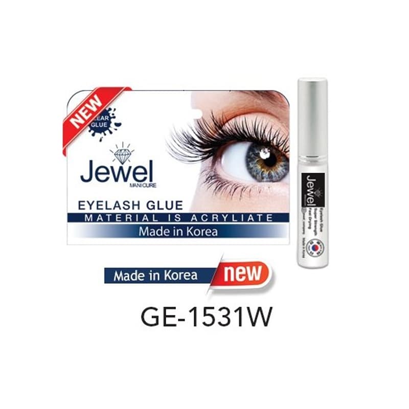 چسب مژه ژله‌ای جول قلم‌دار مدل GE-1531W – ضد حساسیت
