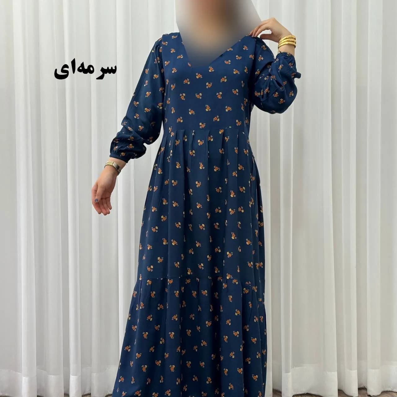 پیراهن ساحلی زنانه گلریز نخی فری سایز تا 48 آیدایی کمربند دار شیک و راحت چهارفصل — تصویر ۲