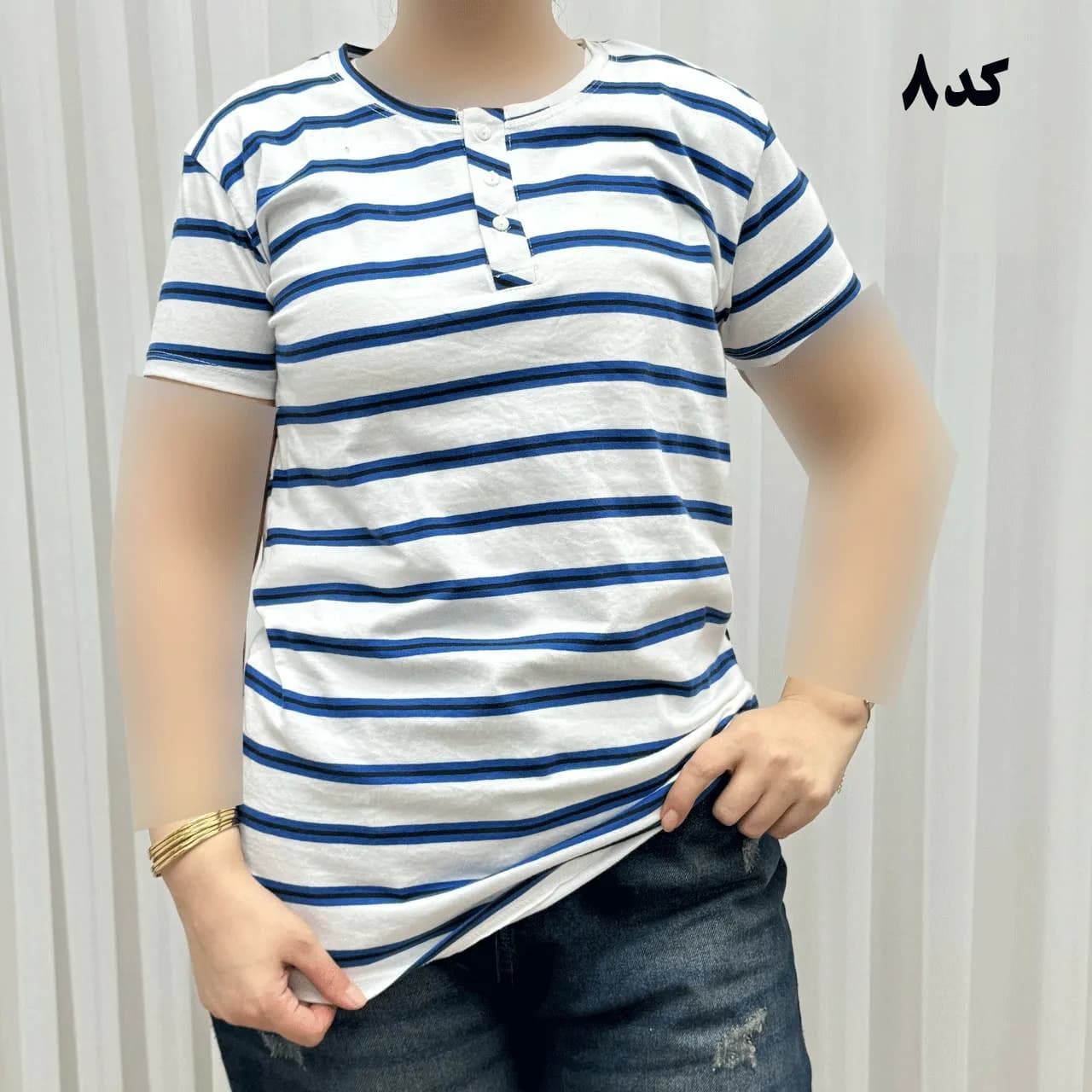 تیشرت H&M جلودکمه کد 1164 — تصویر ۶