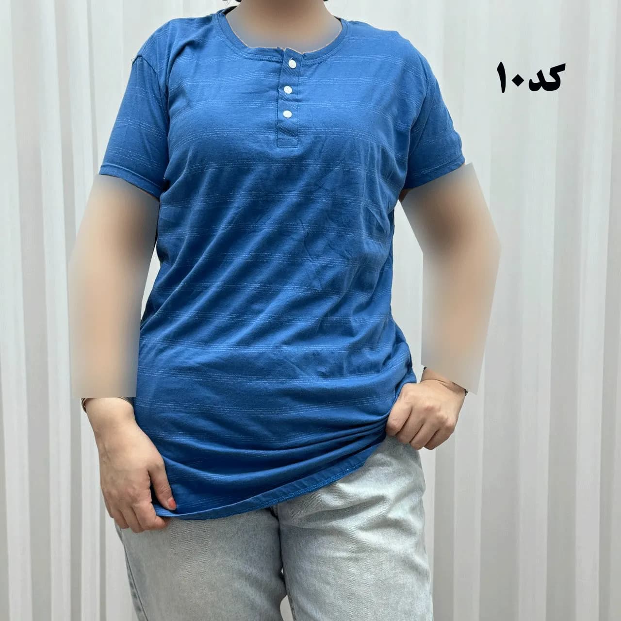 تیشرت H&M جلودکمه کد 1164 — تصویر ۴