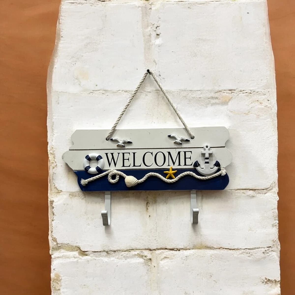 تابلو Welcome با گیره لباس