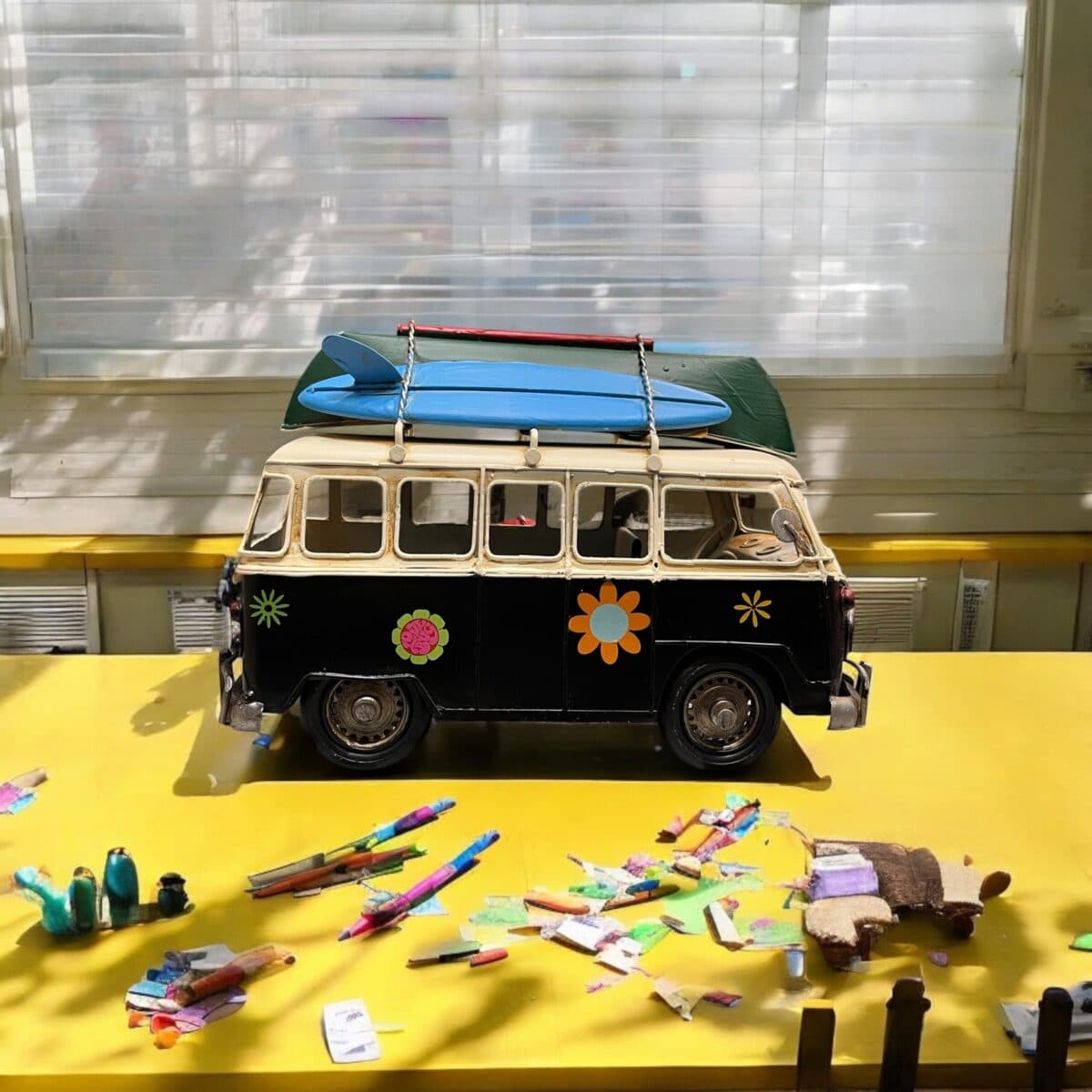 ماکت کمپر قایق دار مشکی — تصویر ۴