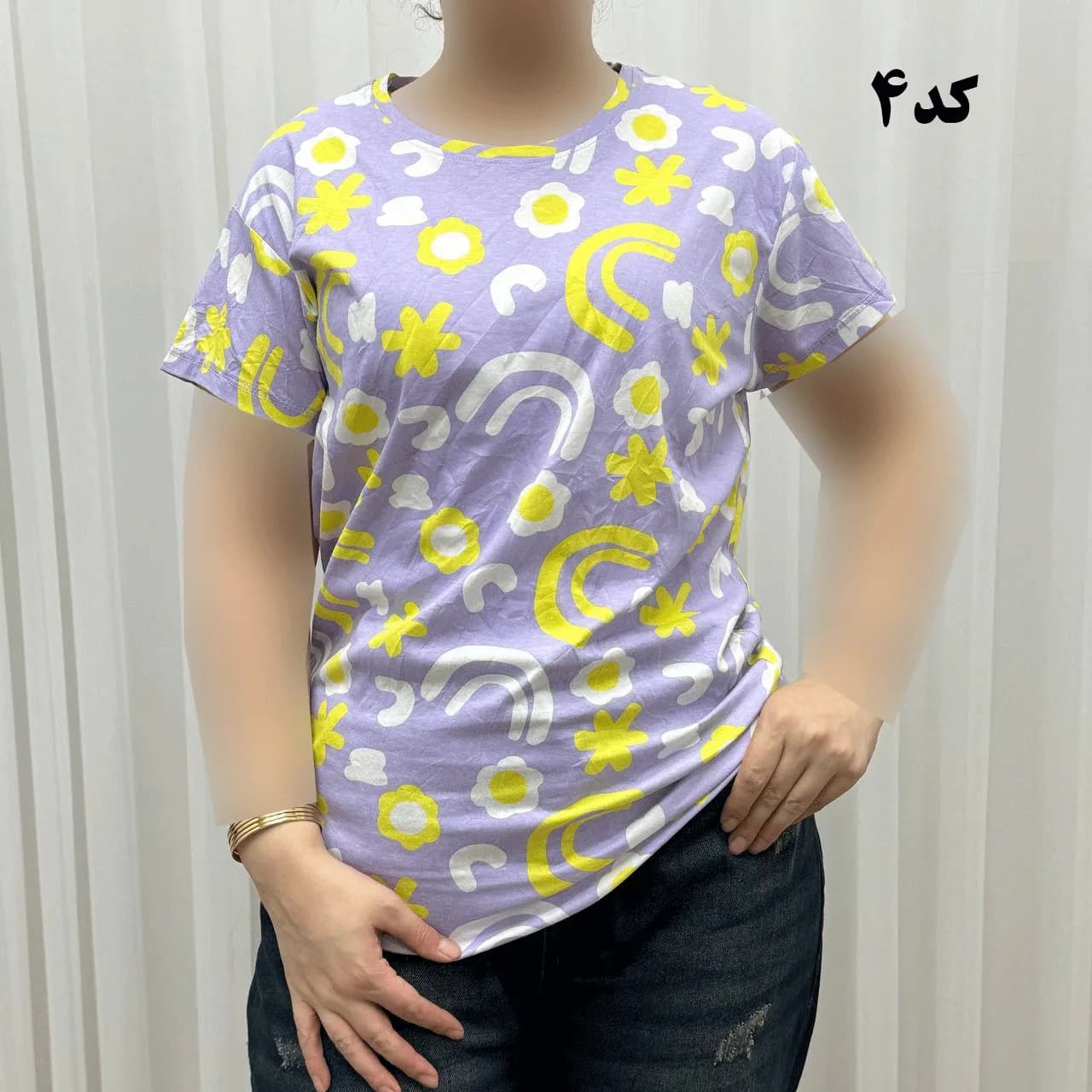 تیشرت طرحدار H&M کد 1170 آبرفت و رنگ رفت ندارد چروک نمیشود سایزبندی کامل S تا XXXL — تصویر ۶