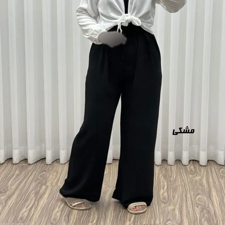 شلوار زنانه ابروباد فری سایز مناسب تا سایز 50 مدل راحتی و آزاد