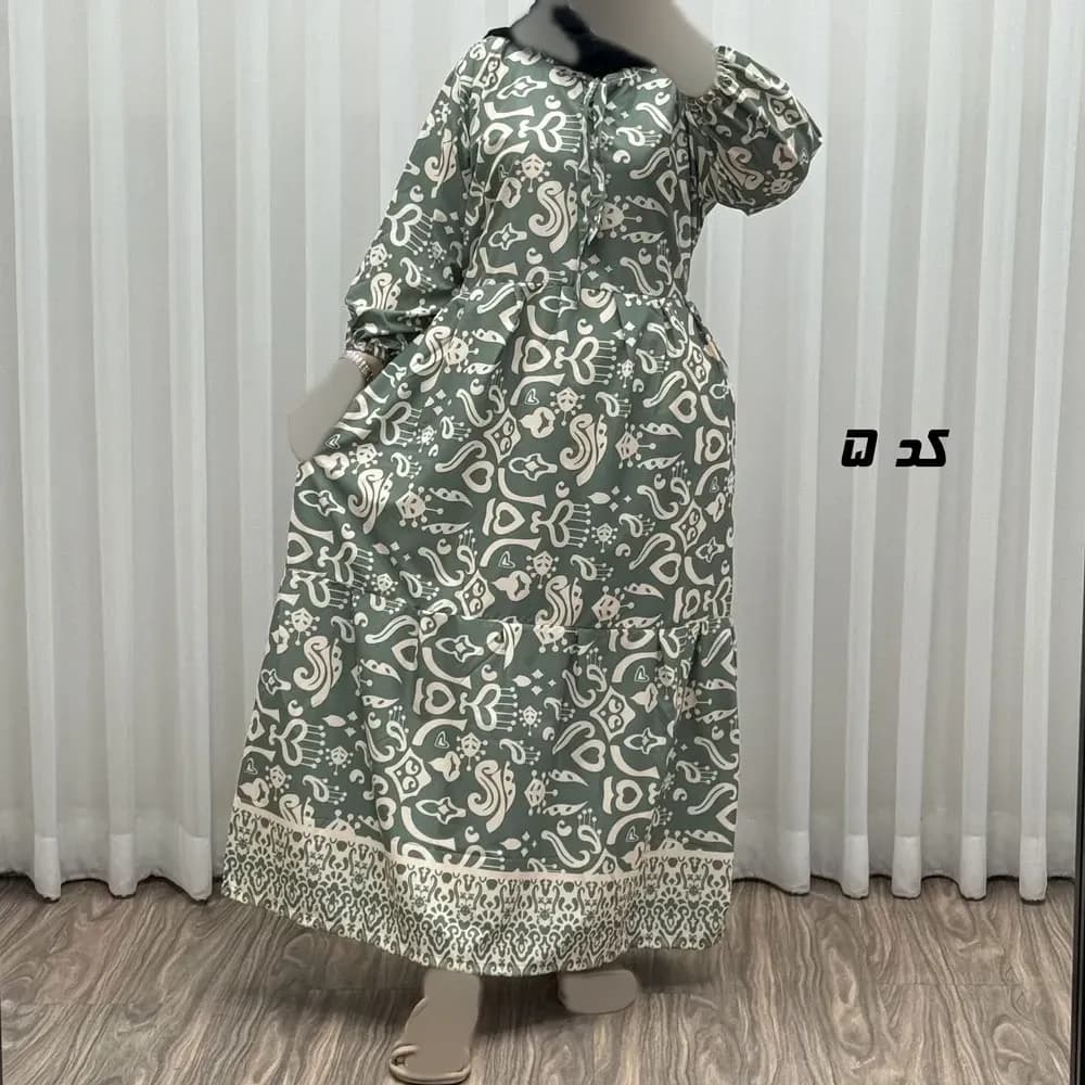 پیراهن ساحلی زنانه مدل دنیا جنس فلور بوگاتی فری سایز مناسب تا 44 — تصویر ۹