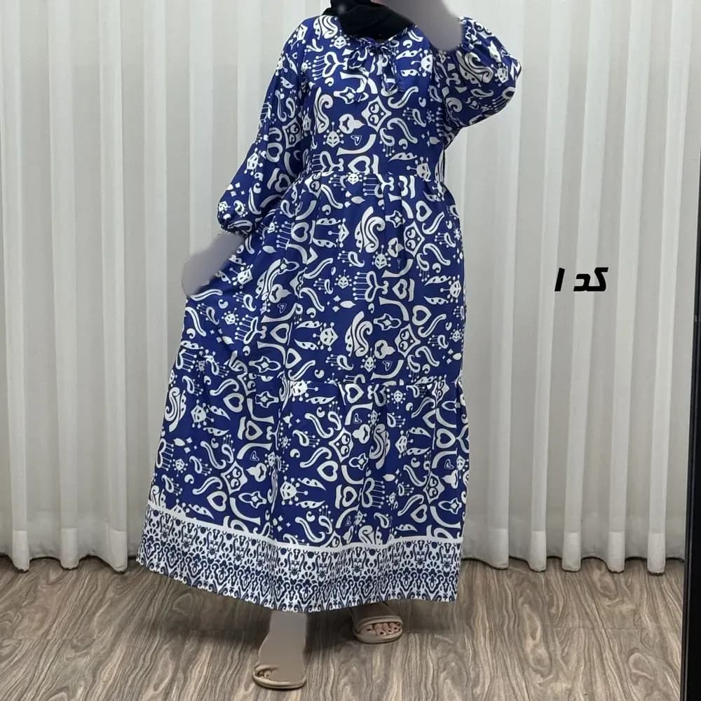 پیراهن ساحلی زنانه مدل دنیا جنس فلور بوگاتی فری سایز مناسب تا 44 — تصویر ۴