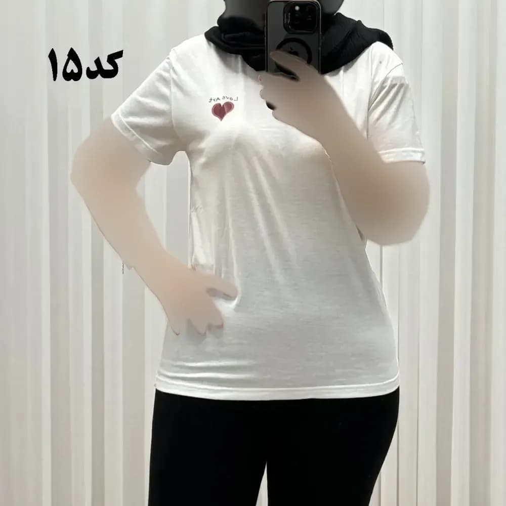 تیشرت زنانه وارداتی میکس طرحبندی کد 1269 جنس نخ پنبه چهارفصل تنخور راحت سایز M L XL — تصویر ۶