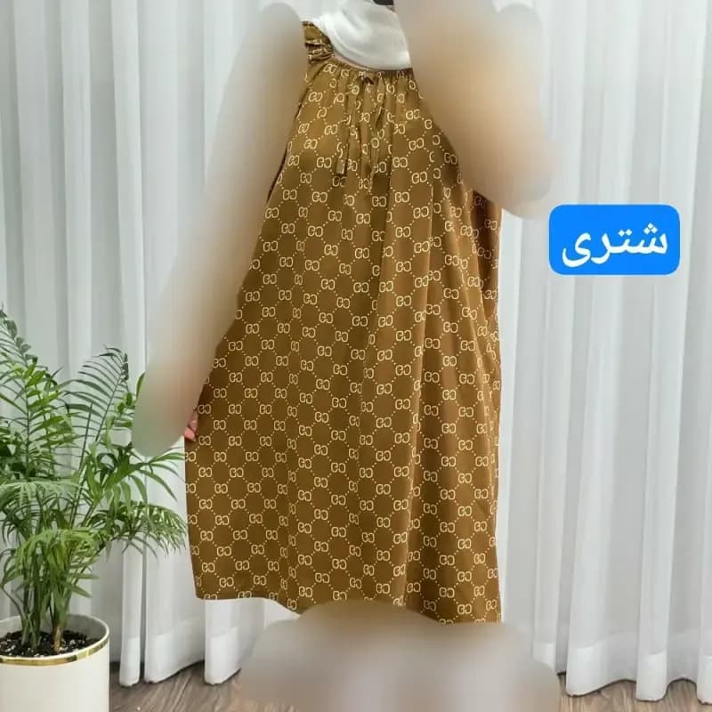 سارافون نخی زنانه و دخترانه فری سایز تا 56 تنخور شیک و راحت چهارفصل بدون آبرفت و رنگرفت سایه نمیاندازد — تصویر ۶