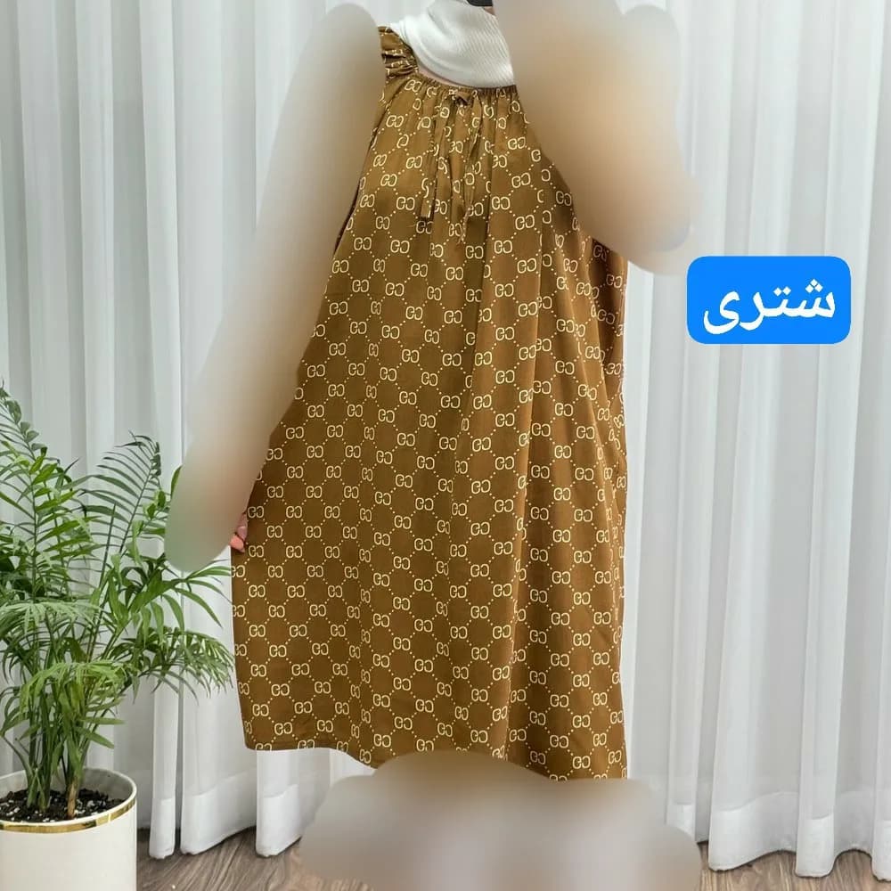 سارافون نخی زنانه و دخترانه فری سایز تا 56 تنخور شیک و راحت چهارفصل بدون آبرفت و رنگرفت سایه نمیاندازد — تصویر ۲