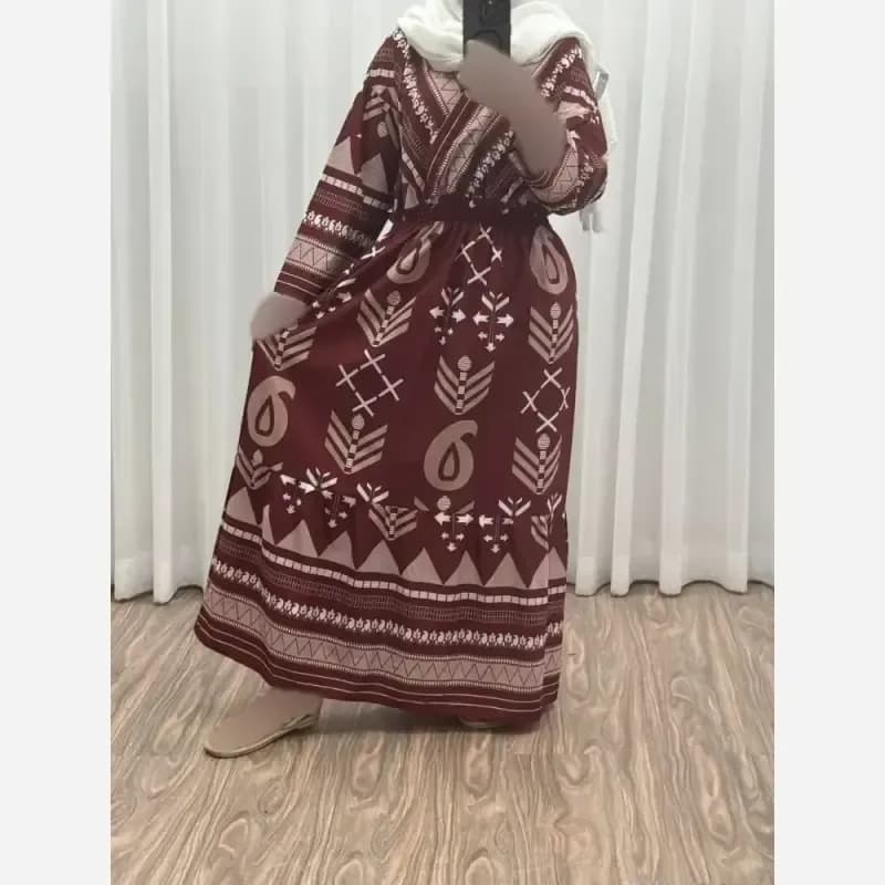 پیراهن ساحلی ترمه آسمانی بوگاتی فری سایز تا 48 شیک و راحت چهارفصل بدون آبرفت و چروک — تصویر ۱۱