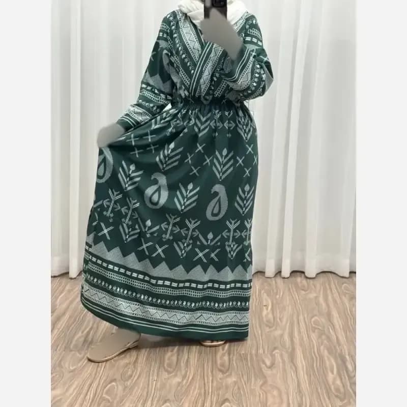 پیراهن ساحلی ترمه آسمانی بوگاتی فری سایز تا 48 شیک و راحت چهارفصل بدون آبرفت و چروک — تصویر ۸