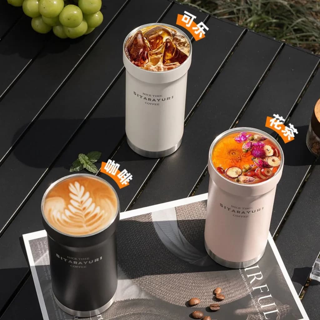 فلاسک Coffee سیتارایوری ضد نشت 420ml — تصویر ۵