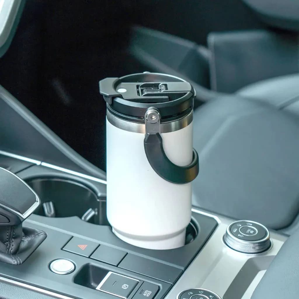 تراول ماگ استیل دو حالته تایسو 1050ML دسته دار — تصویر ۴