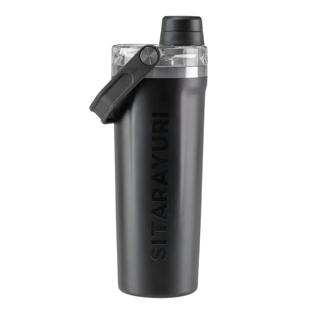 بطری آب ورزشی استیل 800ML دسته دار — تصویر ۸