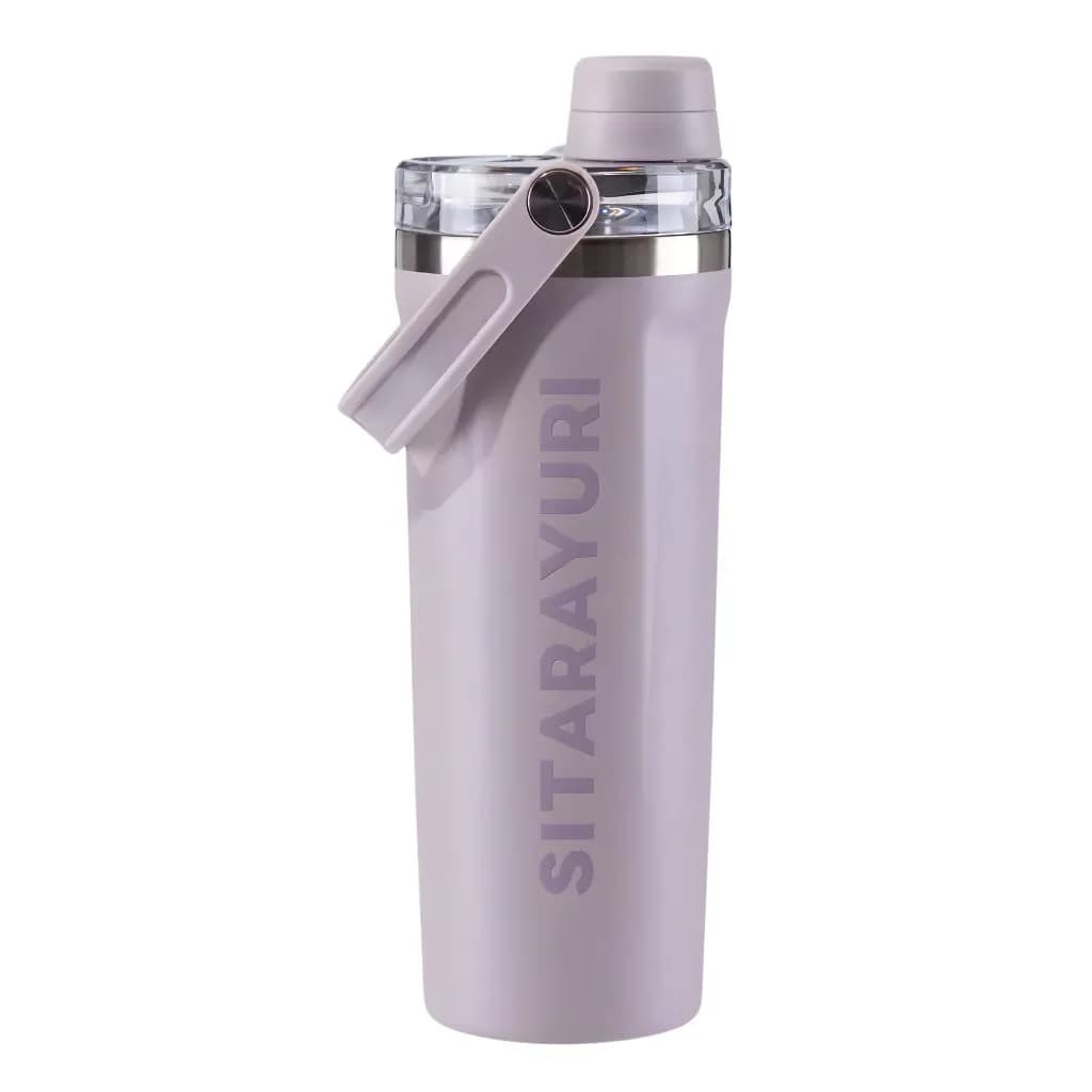 بطری آب ورزشی استیل 800ML دسته دار — تصویر ۷