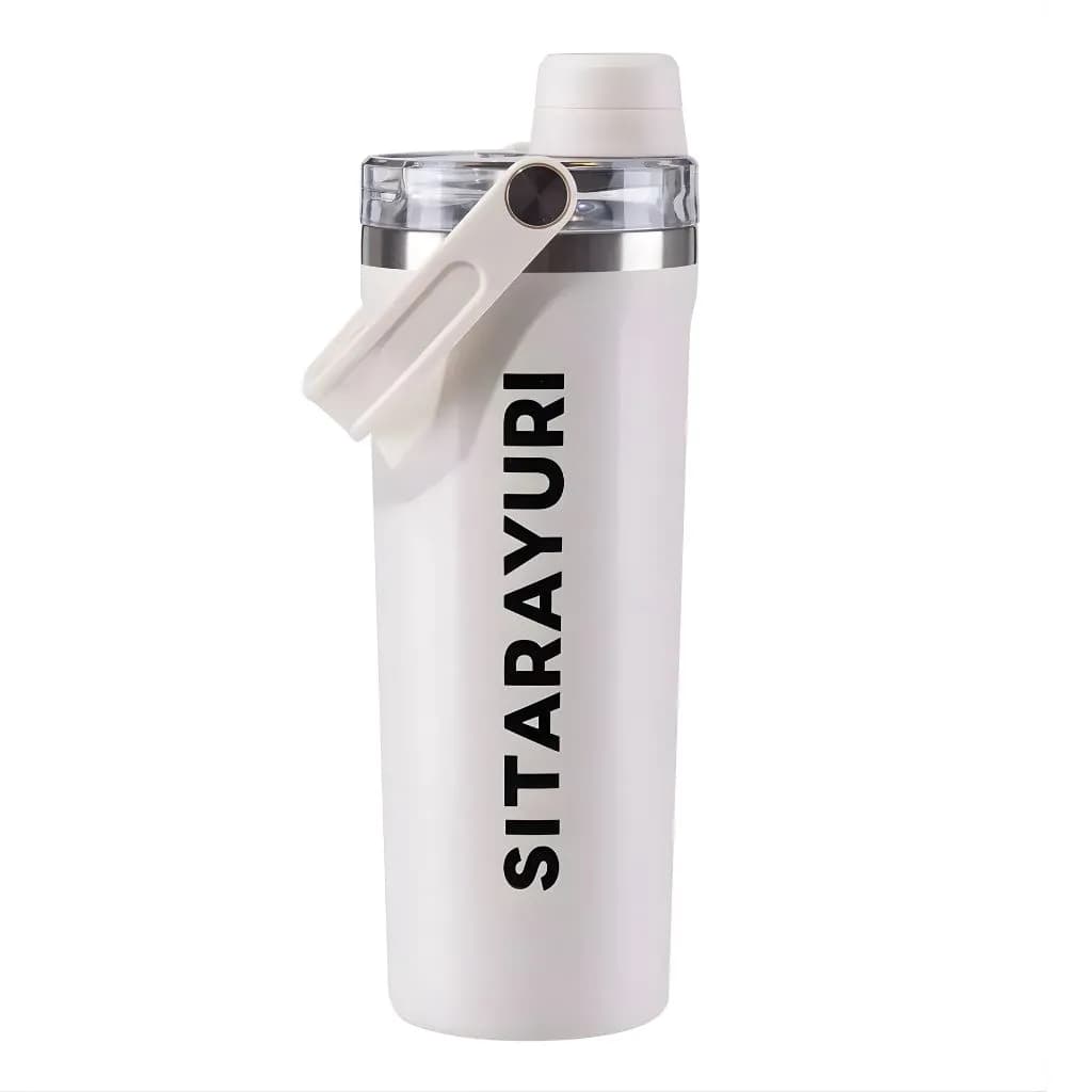 بطری آب ورزشی استیل 800ML دسته دار