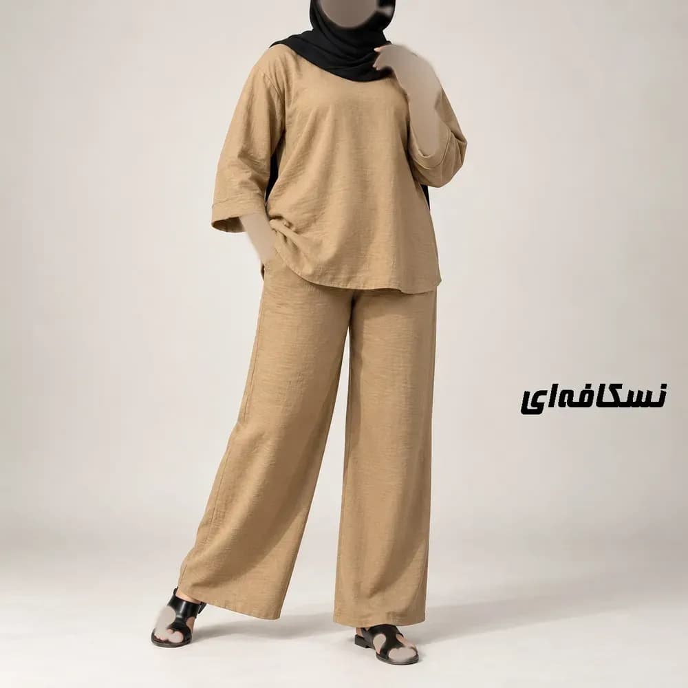 ست بلوز شلوار صوفیا فری سایز زنانه مناسب تا سایز 50 چهارفصل شیک و راحت بدون آبرفت و رنگ رفت — تصویر ۱۰