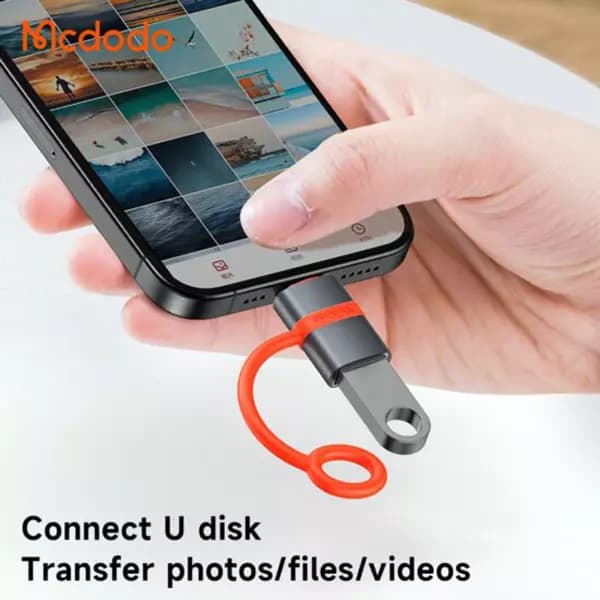 مبدل OTG یو اس بی USB-A به لایتنینگ مک دودو مدل OT-2600 — تصویر ۵