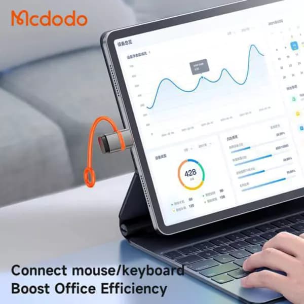 مبدل OTG یو اس بی USB-A به لایتنینگ مک دودو مدل OT-2600 — تصویر ۶